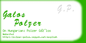 galos polzer business card